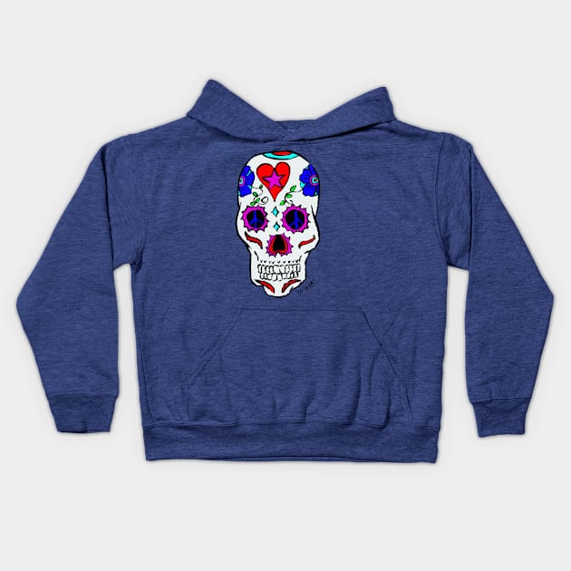 Day Of The Dead 10-2015 Kids Hoodie by Korey Watkins